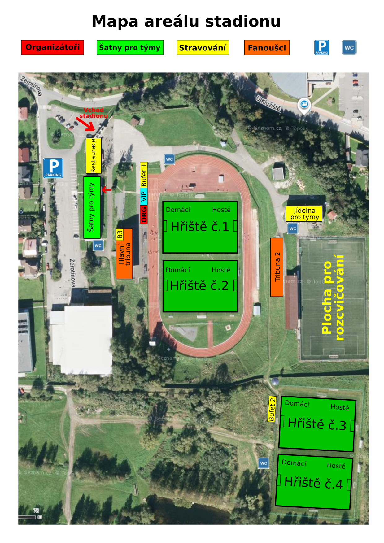 Valašské Meziříčí, areál sportoviště